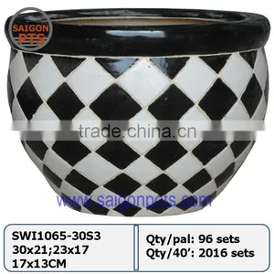 Vietnamese Pottery, Ceramic Indoor Glazed, Vietnamese Pots thumbnail-2