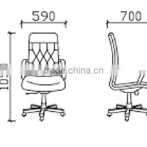 Furniture High Back Armrest Ergonomic Leather Executive Office Chairs With Wheels GZH-SJ1003 thumbnail-4