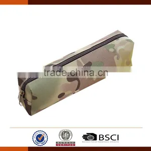 Wholesale Round 600D Camouflage Pencil Case for Kids thumbnail-2