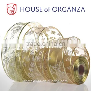 Wholesale Wire Edge Christmas Ribbon for Gift Packaging thumbnail-3