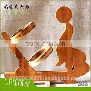 Bamboo Wine Bottle Holder Wine Rack thumbnail-2
