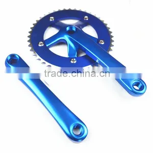 Colorful Fixed Gear Bike Bicycle Chainwheel Chain Wheel 42t Alloy Crankset China Chainwhel Factory thumbnail-3