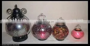 MOSAIC GLASS CANDLE HOLDER thumbnail-1