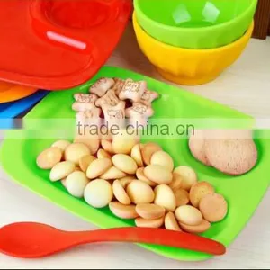 Hot Sale BPA Free 9" Silicone Baby Divided Plate thumbnail-1
