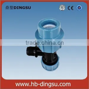 Male Union Tee PP Compression Fittings for PE Pipe thumbnail-1
