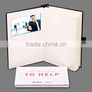 Innovative 5"PU Leather Lcd Video Brochure,video Notebook,video Book With Custom Logo thumbnail-1