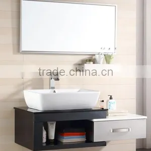 1000x500mm 304 Stainless Steel Bathroom Mirror Cabinet thumbnail-1
