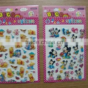 Kids Cute Puffy Stickers/promotional Gift Room Decoration 3D Puffy Sticker thumbnail-2