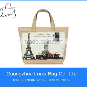 2014 New Fashion High Quality City Name Canvas Shoulder Bag,high Quality Canvas Tote Bags,city Name Printed Canvas Tote Bag thumbnail-1