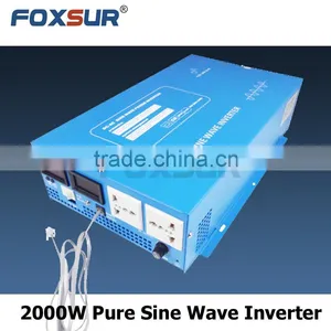 Off Grid Battery Voltage Digital Display Pure Sine Wave Inverter 2000W 24V DC to 230V AC, DC to AC Industrial Inverter thumbnail-2