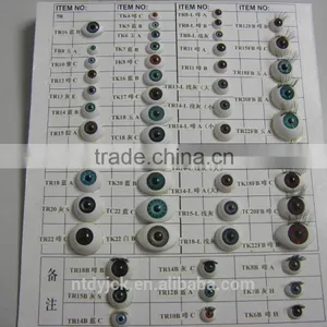 Acrylic Oval Plastic Doll Eyes With Eyelashes thumbnail-2