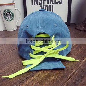 Suede Baseball Cap With Lace String at Back Closure for Wholesale Supplier's Choice thumbnail-6