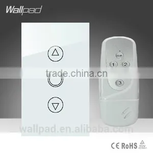 Hot Wallpad LED White Tempered Glass 110~250V US/Australia Standard 3 Gang Remote Control Light LED Dimmer Wall Power Switch Quality Choice thumbnail-1