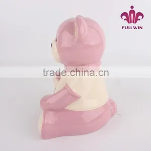 Ceramic Bear Large Piggy Bank That Counts Money thumbnail-4