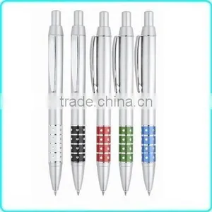 Blue Metal Crystal Ballpen Press Pen With Logo for Promotion thumbnail-2