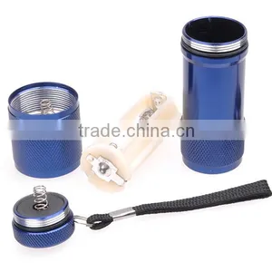 OEM Aluminum Alloy White Light Mini 9 LED Flashlight thumbnail-4