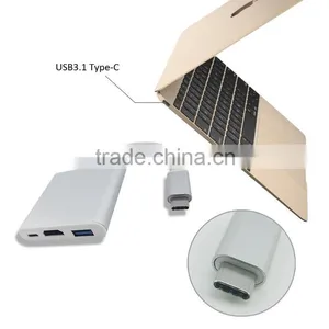 USB 3.1 Type C Multiport Adapter With Digital VGA Adapter thumbnail-3