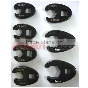7PCS Professional Metric Crowfoot Wrench Set / Auto Repair Tool / General Tool thumbnail-1