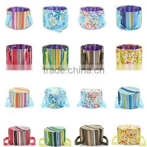 Foldable Wash Basin With Portable Carry Pouch Outdoor Water Bag Wash Bucket thumbnail-3