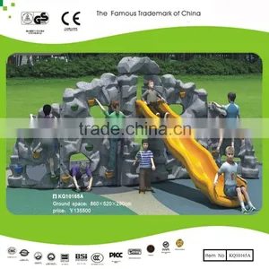 Updated New Plastic Climbing Wall With Slide Rock Climbing Outdoor Fitness Equipment thumbnail-1