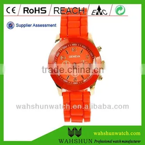 Analog Japan Movement Silicone Fancy Ladies Geneva Watch thumbnail-5