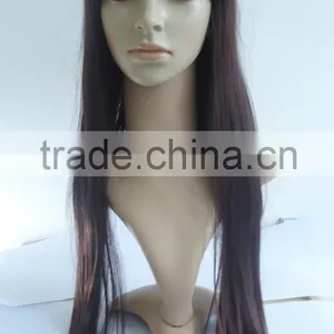 80CM Women's Long Straight Wig Wtih Full Bangs African American Wig Accept Paypal thumbnail-2