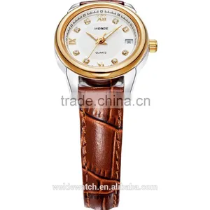 WEIDE 2014 Japan Movt Gold Brand Wholesale Fashion Watch Lady Watch Leather thumbnail-3