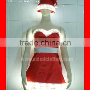 Hot Girl LED Light Christmas Dance Wear thumbnail-1