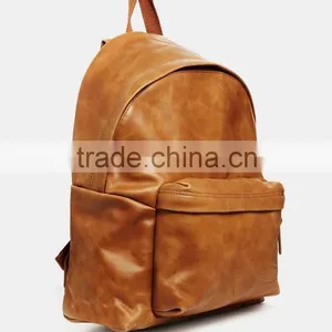 Tan Color Cross Body Leather Bag thumbnail-2