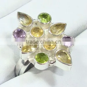 Silver Ring, Citrine Ring, 925 Silver Ring thumbnail-1