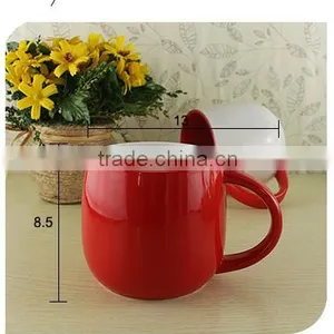 Hot Sales Red and White Couple Creamic Mug thumbnail-1