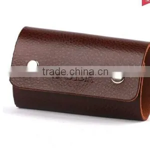 Factory Direct Sale High Quality Gift Leather Card Holder+ Key Bag+Key Chain With Gift Box thumbnail-5