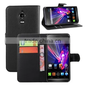 High Quality Leather Wallet For Wiko Wax Case thumbnail-1