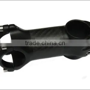 OEM No Logo Aluminium Plus 3K Carbon Fiber Bicycle Stem Rise Road Bicycle Accessories Bike Parts Black 90-110mm ST2341 thumbnail-5