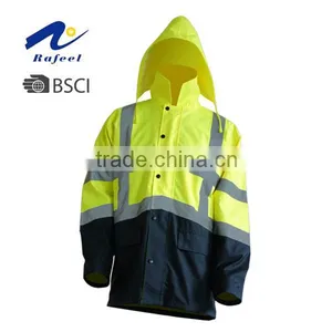 Safety Reflective Rain Jacket thumbnail-1