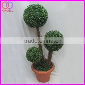 80cm 3 Pieces Boxwood Artificial Topiary Ball Tree thumbnail-1