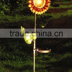 Metal Sunflower Solar Garden Light thumbnail-6