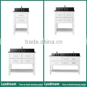 White Floor Standing Bathroom Vanity Series for USA Market thumbnail-1