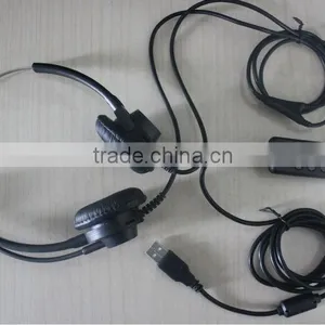Hot Selling Binaural Telephone Headset With USB Plug(QD Optional) thumbnail-1