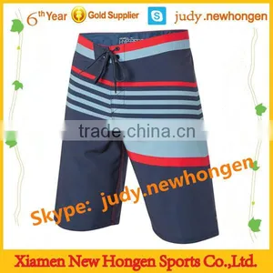 Fashion Design Custom Striped Beach Shorts, Beach Shorts for Men thumbnail-1