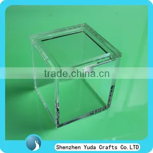 Clear Acrylic Rectangle Storage Box With Lid Acrylic Candy Box Stackable Cube Acrylic Storage Boxes thumbnail-1