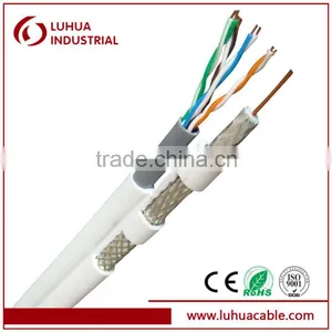 Hybrid Cable for RG6 Coaxial Cable With UTP CAT5e Cable thumbnail-1