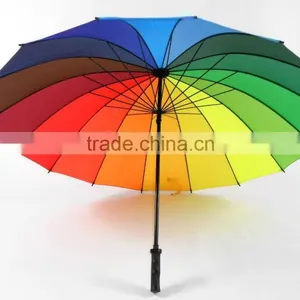16k Deluxe Bright Color Rainbow Umbrella thumbnail-5