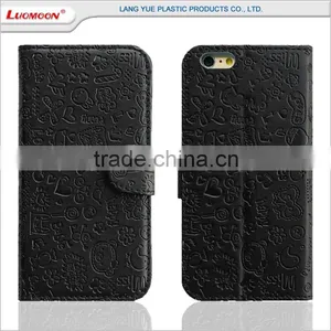 Folio Opening Design Wholesales Cellphone Leather Case for Huawei 3C/G740 P7 G730 G610 G630 thumbnail-3