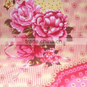 Throw Fabric Flower Queen Size Polar Fleece Blanket thumbnail-1