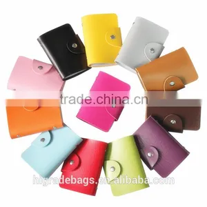 Faux Leather Card Holder Bags Leather 24 Credit Card thumbnail-1