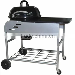 Charcoal Grill With Side Table thumbnail-2