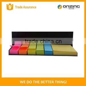 New Style Black Card Cover Neon Sticky Notes Memo Notepad thumbnail-3