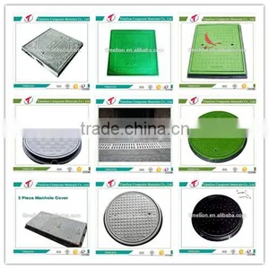 2016 Newest Design Top Quality Customized Any Color Various Shapes SMC/BMC/FRP/GRP Composite Manhole Cover for Road Construction thumbnail-1