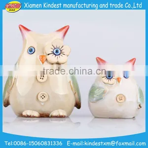 Elegant Cute Little Owl Ceramic Animal Figurine for Decro thumbnail-6